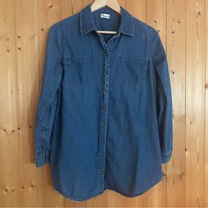 Thyme Maternity Chambray Button Shirt